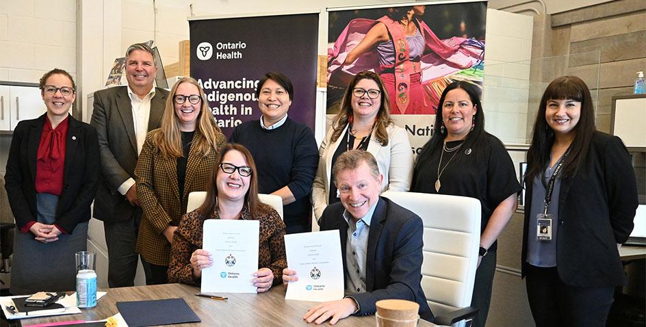 Ontario Native Womens Association and Ontario Health Sign Protocol
